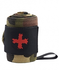 HARBINGER Wristwraps / Red Line - Green Camo