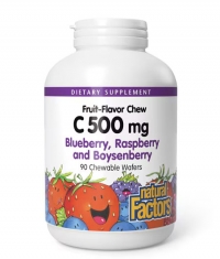NATURAL FACTORS Vitamin C 500mg Chewable / 90 Tabs