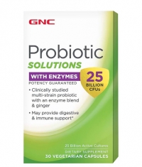 GNC Probiotic Solutions With Enzymes 25 Billion CFU`s/ 30 Vcaps