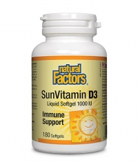 NATURAL FACTORS Vitamin D3 1000 IU / 180 Softgels