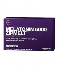 GNC Melatonin Zipmelt 5000 mcg. / 60 Tabs.