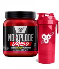 PROMO STACK BSN N.O. Xplode Vaso + FREE Shaker