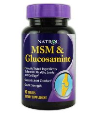 NATROL MSM & Glucosamine  90 Tabs.