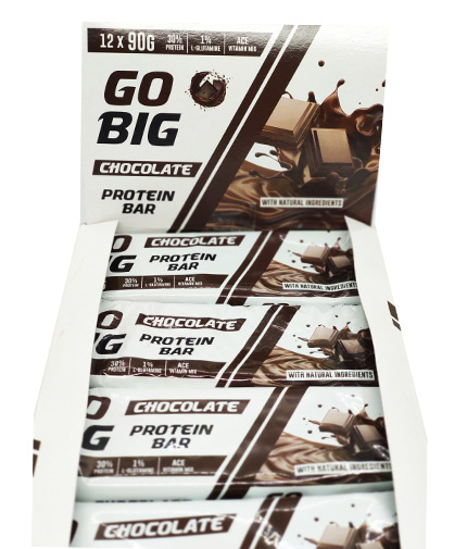 go-big Protein Bar Box / 12x90g
