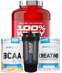 PROMO STACK Pachet Proteina + Creatina+ Bcaa + Shaker