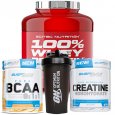 PROMO STACK Pachet Proteina + Creatina+ Bcaa + Shaker