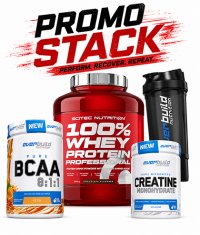 PROMO STACK Pachet Proteina + Creatina+ Bcaa + Shaker