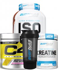 PROMO STACK Pachet IZOLAT PROTEIC + Creatina + PRE-WORKOUT+ cadou