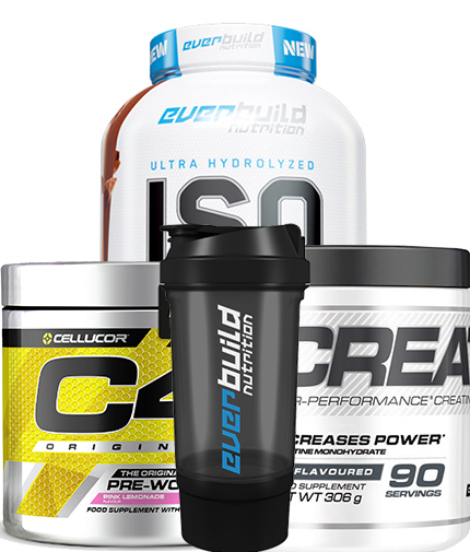 PROMO STACK Pachet IZOLAT PROTEIC + Creatina + PRE-WORKOUT+ cadou