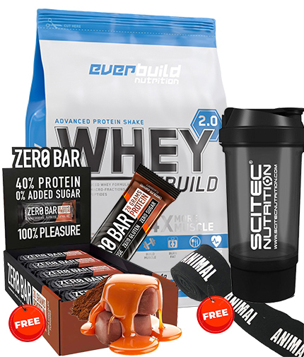 PROMO STACK PROTEINA + ZERO BAR CUTIE + SHAKER + BANDAJ BOX