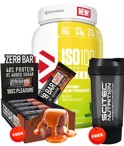 PROMO STACK Dymatize Clear Iso + ZERO BAR BOX + SHAKER