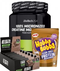 PROMO STACK BIOTECH USA CREATINE + WHEY + PROTEIN BAR
