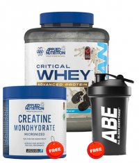 PROMO STACK APPLIED NUTRITION Critical Whey + creatine + shaker