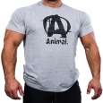 PROMO STACK ANIMAL "A" LOGO Tee Grey