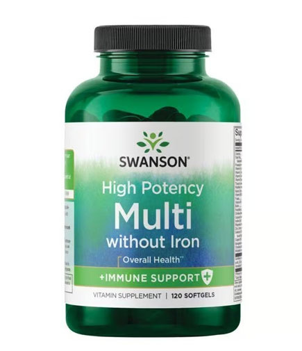 SWANSON Multi without Iron - High Potency / 120 Softgels