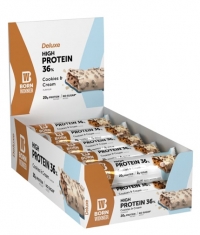 BORN WINNER Deluxe Protein Bar Box / 15 x 55 g / Cookies & Cream