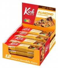 KICKFIT Bar with Almond & Chocolate Box / 12 x 50 g
