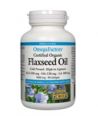 NATURAL FACTORS Flaxseed Oil 1000mg. / 90 Softgels.