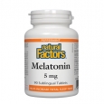 NATURAL FACTORS Melatonin 5mg / 90 Tabs.