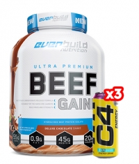 PROMO STACK 100% Beef Gainer + Free C4 Explosive Energy / 500 ml
