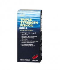 GNC Triple Strength Fish Oil + Krill 60 Softgels
