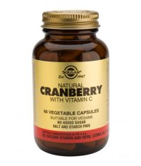 SOLGAR Natural Cranberry + Vitamin C 60 Caps.