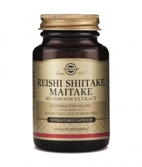 SOLGAR Reishi Shiitake Maitake Mushroom Extract 50 Caps.