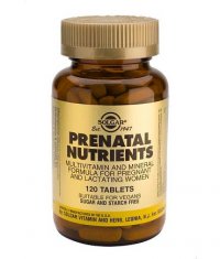 SOLGAR Prenatal Nutrients 120 Tabs.