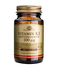 SOLGAR Vitamin K 100 ug. / 100 Tabs.