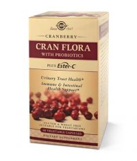 SOLGAR Cran Flora + Probiotics + Ester C 60 Caps.