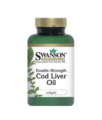 SWANSON Double-Strength Cod Liver Oil 30 Softgels.