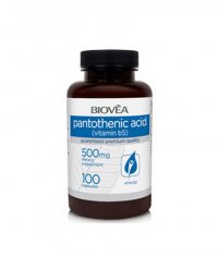 BIOVEA Pantothenic Acid / Vitamin B / 500mg. / 100 Caps.