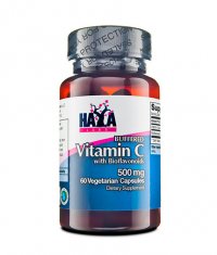 HAYA LABS Buffered Vitamin C 500mg with Bioflavonoids 60 Vcaps.