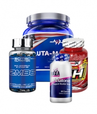 PROMO STACK Haya Labs Melatonin 3mg / Scitec ZMB6 / Amix GH-Strimulant / MEX Gluta-Max