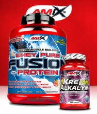 PROMO STACK Amix Whey Pure Fusion 5 Lbs. / Amix Kre-Alkalyn 220 Caps.