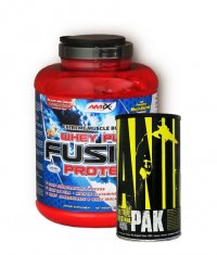 PROMO STACK Amix Whey Pure Fusion 5 Lbs. / Universal Animal Pak 44