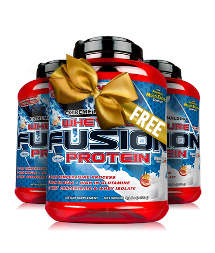 PROMO STACK AMIX Whey Pure Fusion 5 Lbs. x2 + 1 FREE!