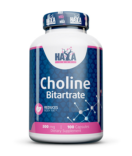 HAYA LABS Choline Bitartrate  500mg / 100 Caps.