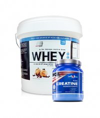 PROMO STACK Everbuild Whey Build 10 Lbs. / MEX Creapure Creatine Monohydrate 540g.