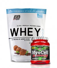 PROMO STACK EVERBUILD Whey Build 5 Lbs. / AMIX Myocell 5-Phase 500g.