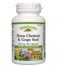 NATURAL FACTORS Horse Chestnut With Grape Seed Extract / 350 mg / 60 Capsules