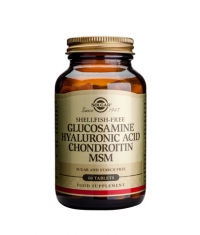 SOLGAR Glucosamine Hyaluronic Acid Chondroitin MSM / 60tabs.