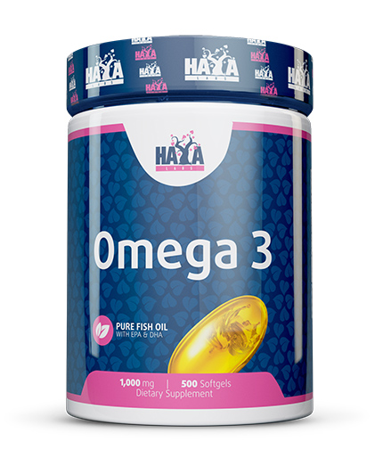 HAYA LABS Omega 3 1000mg. / 500 Softgels 0.500