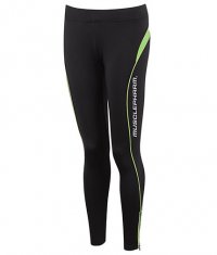 MUSCLE PHARM Ladies Leggings / black-green